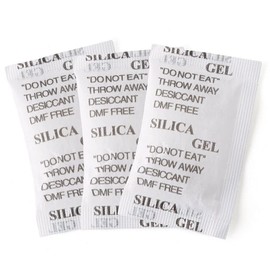 Durimoiy 10 Gram [60 Packets] Silica Gel Packets Desiccant Packs Dehumidifiers - Breathable Fabric Silica Packets, Reusable Silica Gel Packs, Silica Gel - High Moisture Absorption