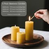 6 Pack Beeswax Pillar Candles 2x3inchs Beeswax Candles, 100% Pure