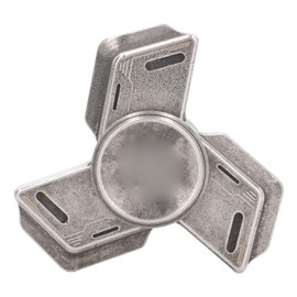 Metal ADHD Fingertip Rotating Toy Anxiety Stress Relief Stainless Steel Hand Rotating Toy for Boys Black