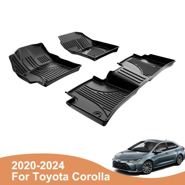 MT08USA Car Floor Mats Liners TPE Rubber Carpet All Weather