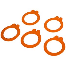 Le Parfait 8012382.0 - Rondella, Guarnizione con 2 Orecchie, in plastica, Diametro 85 mm, Colore: Arancione (Confezione da 10)