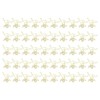 100pcs Shaped Paper Clips Pterosauria Yellow Dinosaur Shape Metal Portable