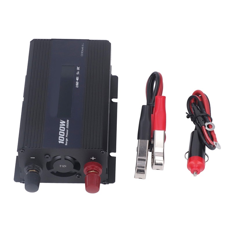 Car Inverter 1000W DC to AC Power Converter Multiple Protection
