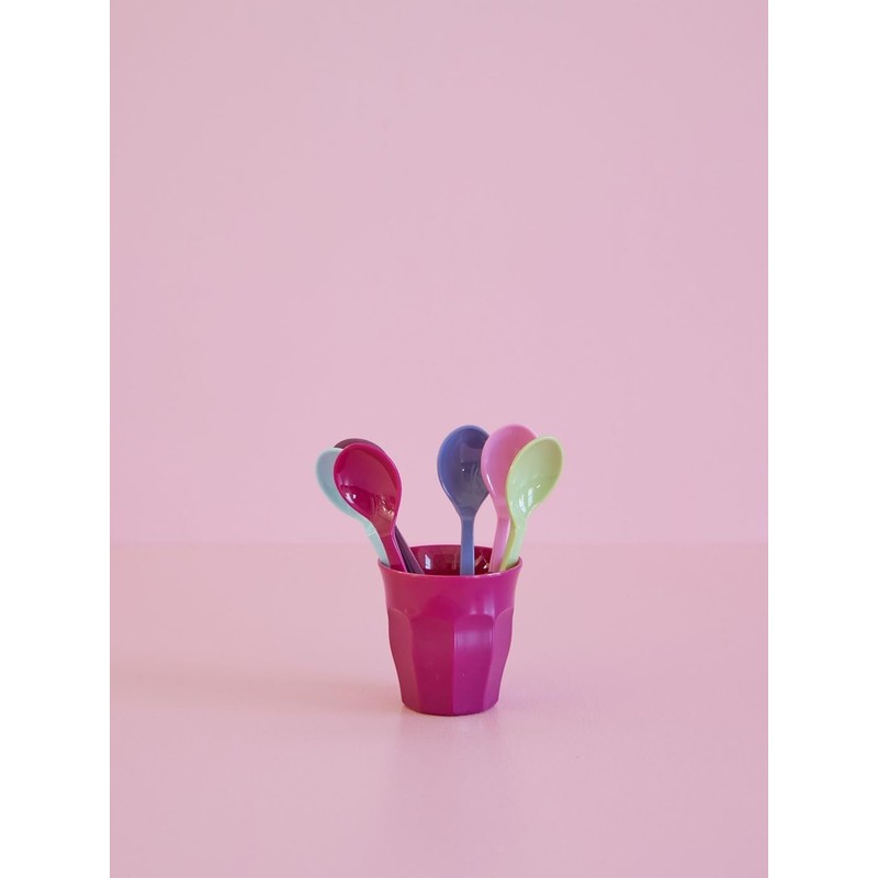Rice Melamine Teaspoons Teaspoons Set of 6 Multi-Coloured