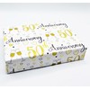 2 Sheets 50th Wedding Anniversary Wrapping Paper Champagne Glass Design