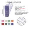 Floral Wrapping Mesh Fabric, 15cmx10 Yard Glitter Polyester Gauze Roll,