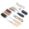 28Pcs Leather Working Tools Durable 2Pcs Awl 4Pcs Wax Threads