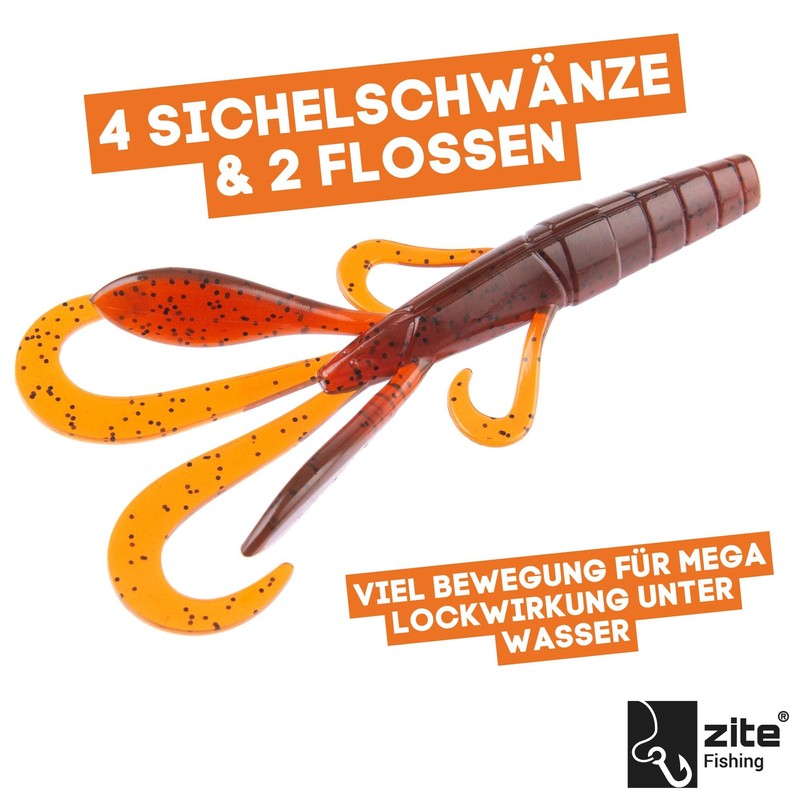 Zite Fishing Inzite Braw Creature Bait 10,5cm | Gummiköder Krebsimitat