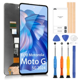 for Motorola Moto G 5G 2024 Screen Replacement for Moto G 5G LCD Display XT2417-1 XT2417 XT2417D Digitizer Screen Touch Assembly with Repair Tools(Black,6.6 inch)