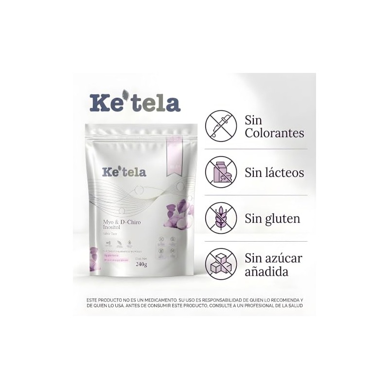 Ke?tela Myo Inositol & D-chiro Inositol 40:1 Sabor Taro 240g