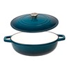 Lexi Home Enameled 5 Qt. Cast Iron Dutch Oven Braiser
