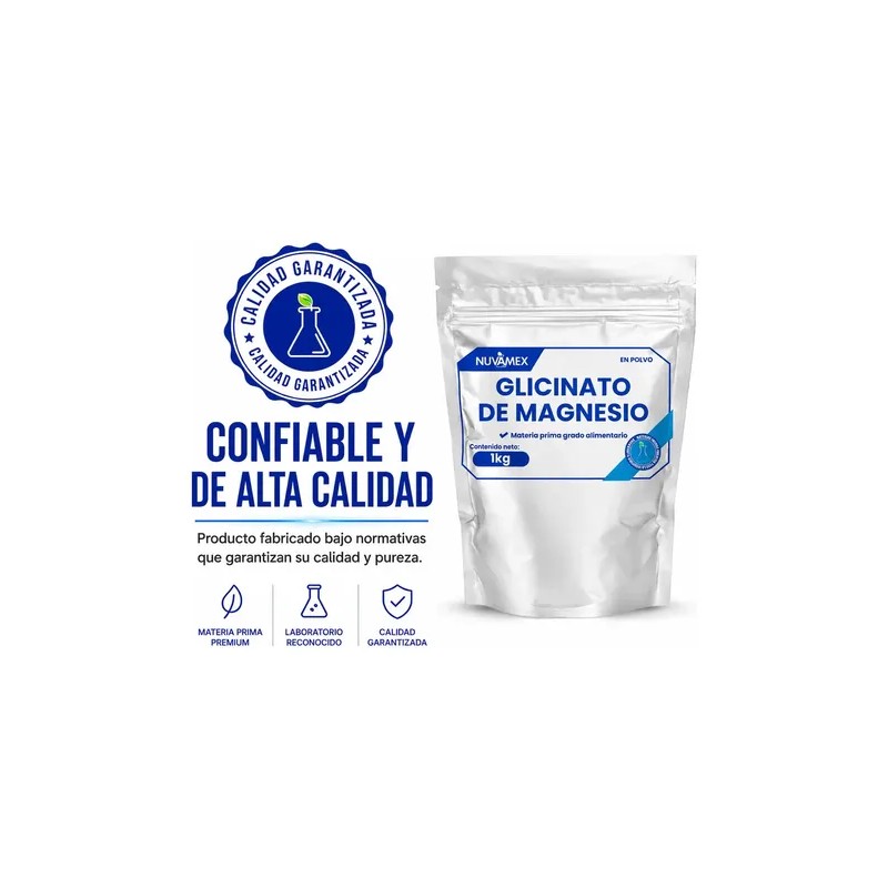 Nuvamex Glicinato Magnesio Polvo Sabor Vegano Gluten