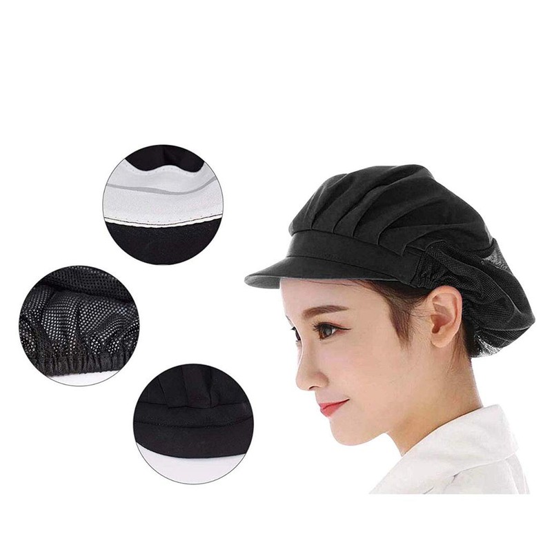 Maifunn Sanitary Caps, Set of 3, Kitchen, Hygienic Hat, Food
