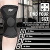Rangos Knee Support Brace Pair, Compression Knee Sleeves for Weightlifting,