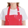 Nanxson Apron TPU Waterproof Neck shoulder Adjustable Thin Hook Transparent