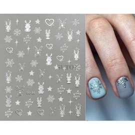 (Optional 5D Christmas Volume Nail Sticker B (599))5D Christmas Volume Nail Sticker B / (옵션 5D 크리스마스 볼륨 네일스티커 B (599))5D 크리스마스 볼륨 네일스티커 B