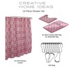 Creative Home Ideas 15-Piece Bathroom Shower Curtain Set – Set