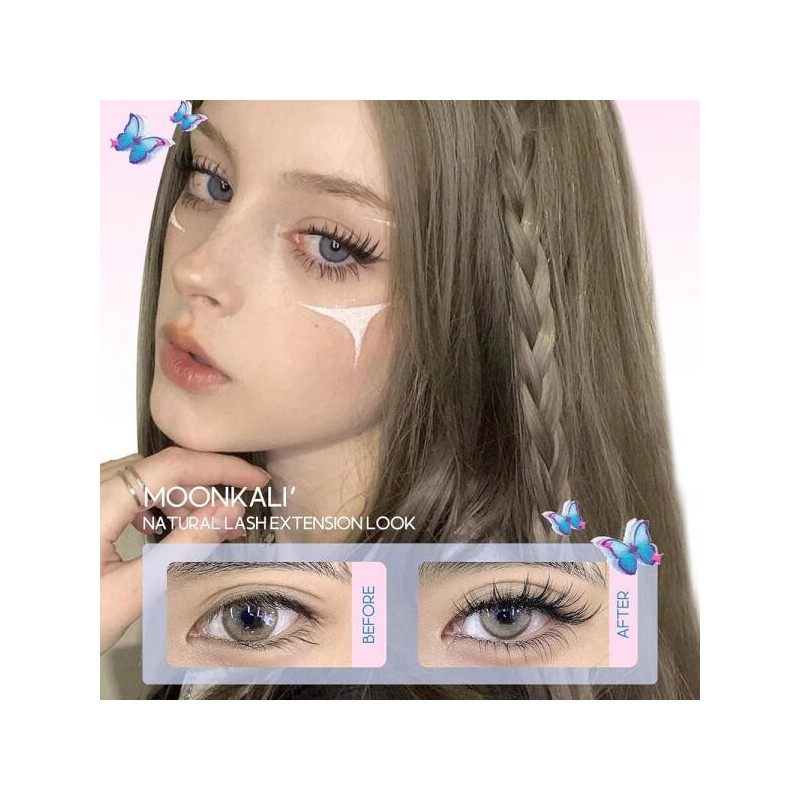 CC 문칼리 내추럴 속눈썹 클러스터 위스피 요정 연장 10-16MM CC