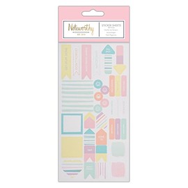 Noteworthy Pastel Hues - Sticker Sheet (68 pieces)