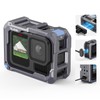 TELESIN Aluminum Alloy Cage for GoPro 13/12/11/10/9, Protective Frame Compatible