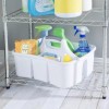 Sterilite Plastic Divided Portable Cleaning Supplies Caddy Organizer Basket