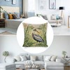 Linen Pillow Covers 18 x 18 Spring Pelican Pillowcase Square