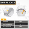4" PVC Sewer Cleanout Adapter with Plug Pipe Fitting, PVC