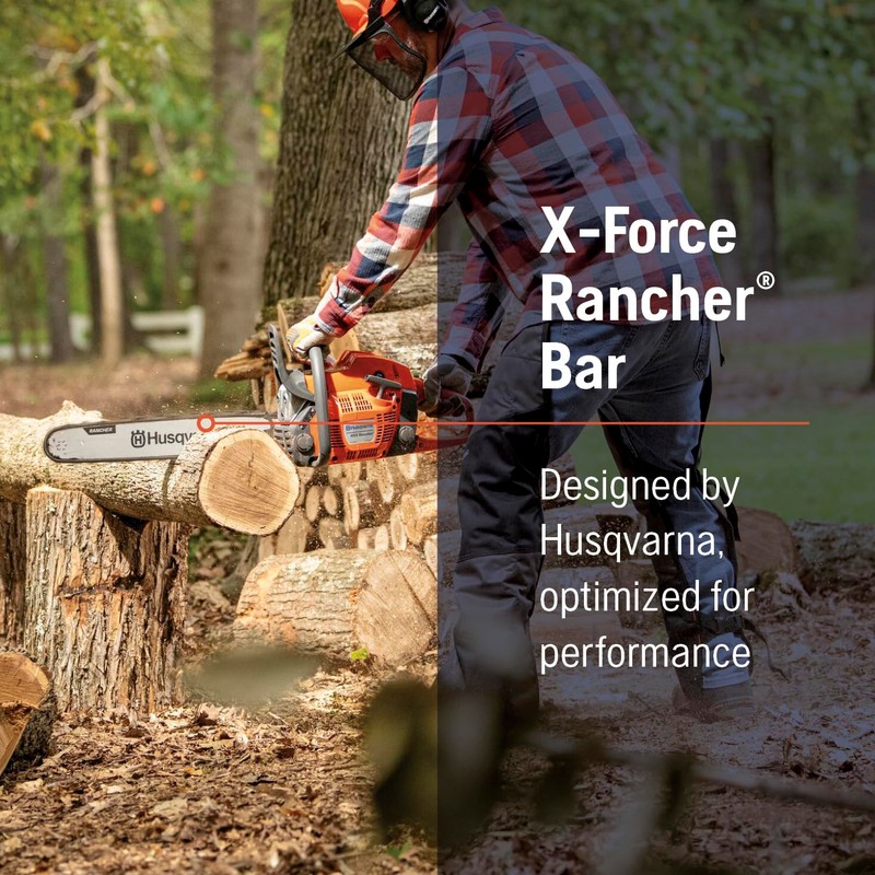 Husqvarna 20 Inch Rancher Chainsaw Bar, 3/8" Pitch .058" Gauge,