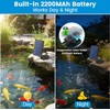 NFESOLAR 4W Solar Pond Aerator with 2200mAh Battery Backup, All-in-One