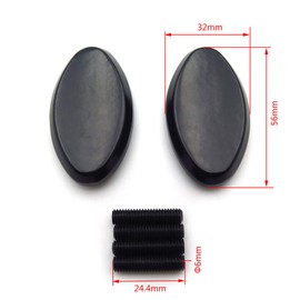 NBX- Mirror Plate Block Off Compatible With 2005-2008 Kawasaki Ninja Zx6R Zx6Rr 636 Zx10R Black