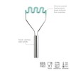 Tovolo Silicone Potato Masher (Light Aqua) - Meat Masher/Food Prep