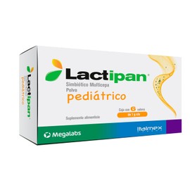 Polvo | Simbiótico Multicepa para Flora Intestinal, Diarrea y Síndrome de Intestino Irritable | 6 Cepas Probióticas | Adultos y Niños | Caja con 6 sobres de 1gr c/u
