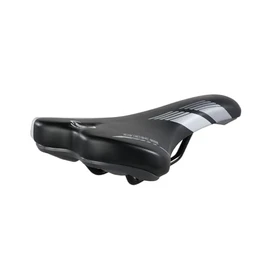 Montegrappa Dike Eco Leather Bike Saddle for Off Road Use Ebike MTB Gravel Enduro Memory Foam Padding (Black/Grey)