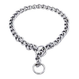 Freezx Dog Choke Collar Slip P Chain,Heavy Chain Dog Metal Training Choke Collars, Adjustable Weather Proof Alloy Steel Necklace for Small Medium Large Dogs