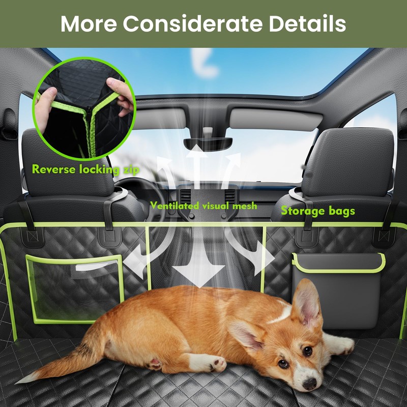 Back Seat Extender for Dogs 57 * 28.7 in, Waterproof