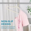 UNEED Ivory Velvet Hangers with Golden Hooks, 36 Pack -