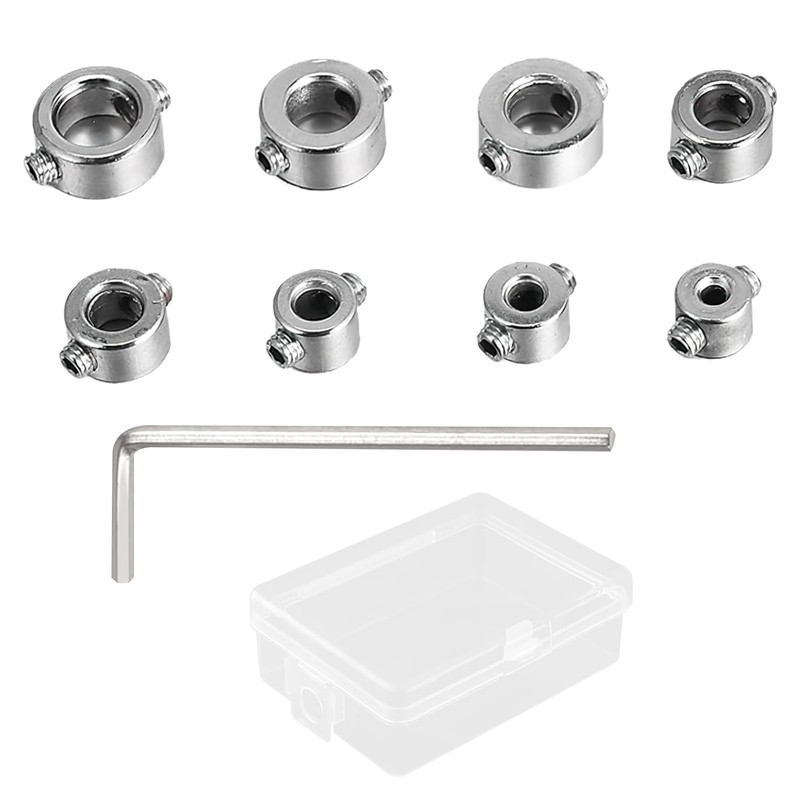 8 Piece Depth Stop Rings Set, Depth Stop for Drills