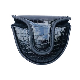 Golf Putter Cover, Golf Mallet Putter Cover Mini Headcover Club Head Cover for Center Shaft Putter Only (Crocodile pattern)