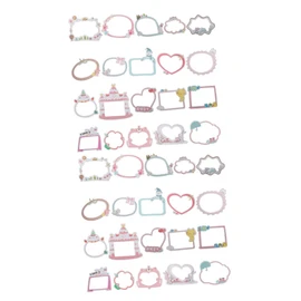 Ciieeo Sets Scrapbooking Stickers Picture Frame DIY Stickers for Craft Projects Sheets