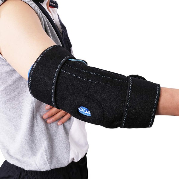 Gel Pack with Elbow Support Wrap for Cold Hot Therapy by LotFancy - Reusable Hot Cold Ice Pack for Injuries, Sprained Elbows, Tendonitis, Arthritis, and Other Sports Injuries