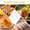 10 Stück Eiswürfelzange Transparent, Kleine Kunststoff Servierzangen für Buffet, Salat,