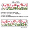 Buer Homie Window Clings, Tulip Pattern, Double Sided Anti-Collision Decals