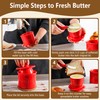 Zafero Butter Crock - Butter Dish with Lid for Countertop,