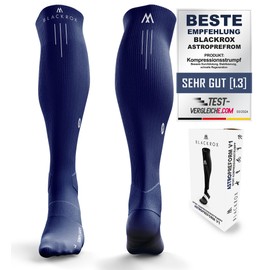 BLACKROX Simpliary Compression Socks for Sports Sports Compression Socks Running Socks Everyday Women and Men Long Unisex, Blue-Impliary