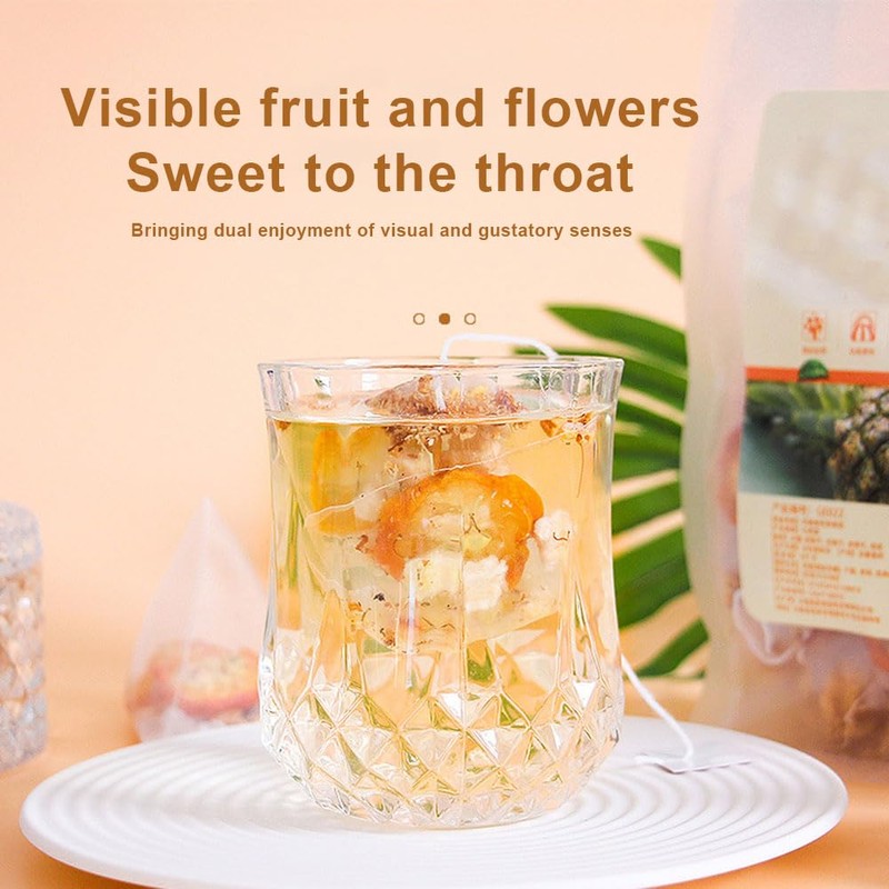 Pineapple sweet-scented osmanthus snow pear tea 13.22 oz（15g×25 packets） of