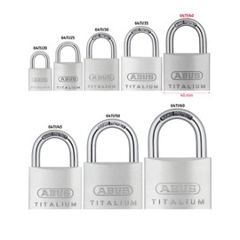 ABUS 64TI/40HB63 40 x 63mm Titalium Padlock with Long Shackle