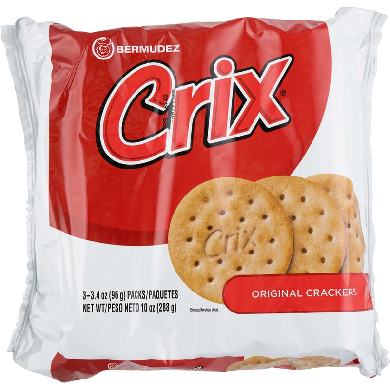 Crix Original Crackers 3 Individually Wrapped Rolls 10 oz