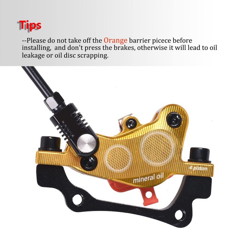 ThinkTop Bike 4 Piston Hydraulic Disc Brake Left (Front) 800/Right