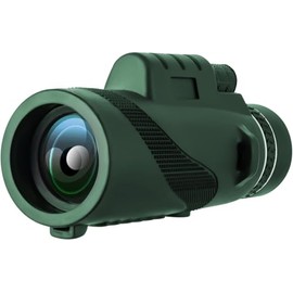 Monocular-Telescope 80x100 High Powered Monoculars High Definition for Adults High Powered with Smartphone Adapter Telescope Hunting Wildlife Bird Watching Travel Camping Hiking-Green