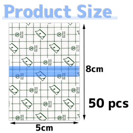 Lznnnni Waterproof Film Roll Film Dressing 50pcs 5*8cm Wound Dressing Tape Scratch Waterproof Film Scratch Protective Film Protective Tattoos Waterproof Scratch Tape Dressing Tape Antibacterial